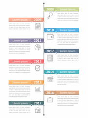 Vertical Timeline Infographics