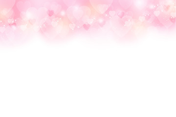 ハートのパターン　背景素材