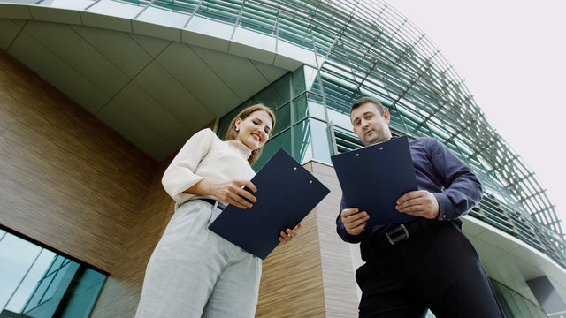 Colleagues analyze documents