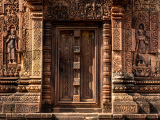 Fototapeta na wymiar Banteay Srei temple, Angkor, Cambodia