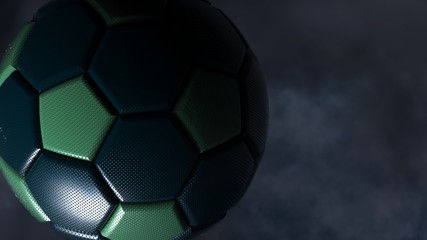 Naklejka premium Soccer ball. 3D illustration. 3D CG. High resolution.