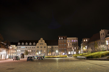 Zeitzer Innenstadt bei Nacht