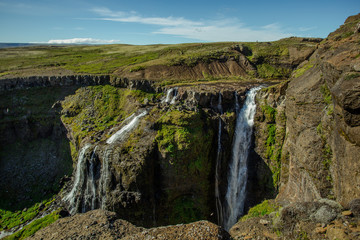 Fototapeta premium Glymur Waterfall, Iceland.