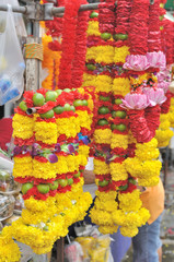Marigold garland  for wedding favors