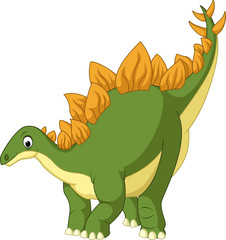 Cartoon stegosaurus