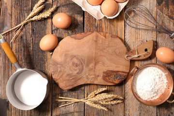 baking food ingredient background