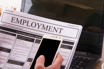 Searching for a new job or employment