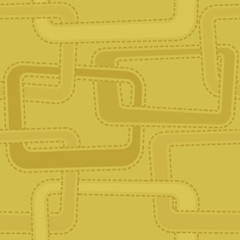 Linked yellow squares. Seamless pattern vector made with yellow squares linked together.