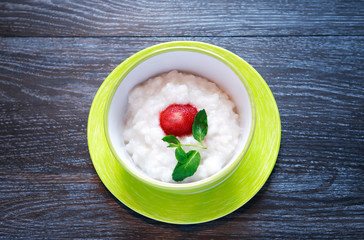 Rice Porridge In Bowl
