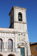 Fototapeta na wymiar Town Hall of Norcia. Umbria, Italy