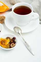 cup of tea and spices