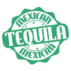 Tequila sign or stamp