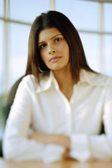 Female executive, looking at camera, portrait