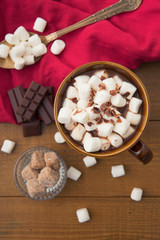 マシュマロを浮かべたココア