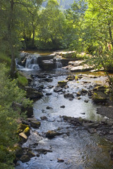 waterfall river cascade brecon beacons national park wales