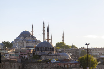Fototapeta na wymiar Sulaymaneah Mosque in Istanbul Turkey