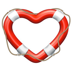 Heart Lifebuoy. EPS 10 - 126633302