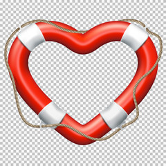 Heart Lifebuoy. EPS 10