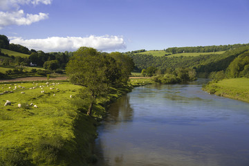 valley of the river wye england wales landscape scenic