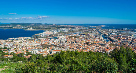 Sète vue du mont Saint-Clair.