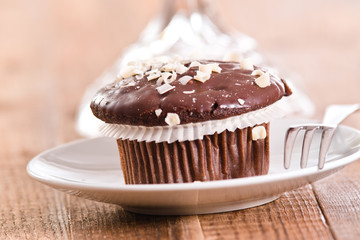 Chocolate muffin.