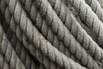 Close-up of nautical rope.