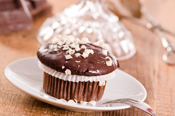 Chocolate muffin.