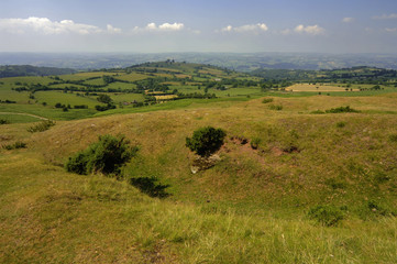 Obraz premium black mountains brecon beacons national park wales uk