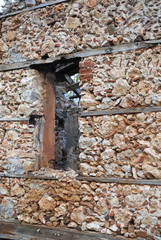 with window old wall