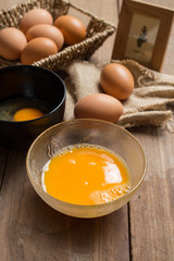 Fresh eggs.
