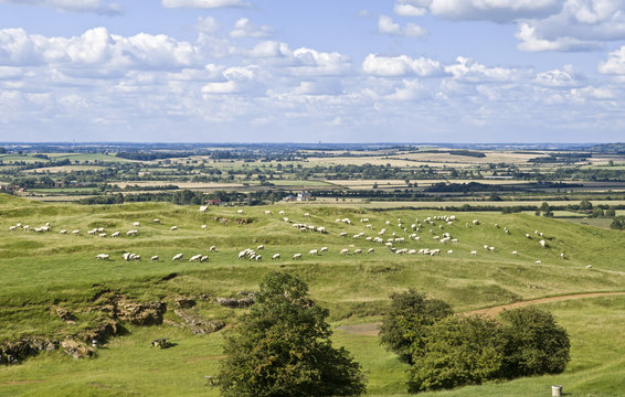 warwickshire countryside burton dassett hills landscape england