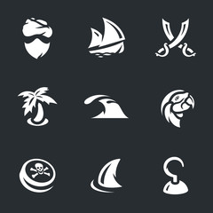 Vector Set of Pirates.