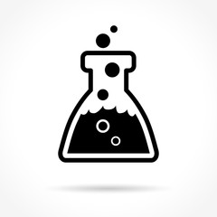chemistry icon on white background