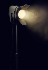 Stage spotlight in dark background