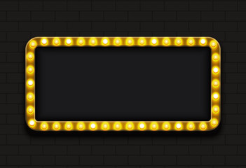 Vector modern retro billboard background