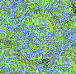 Colored raster lines hand drawn pattern in bright colors.