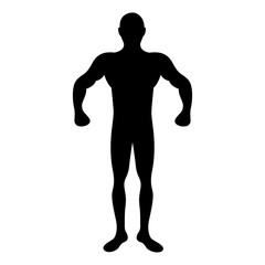 fit man silhouette icon image vector illustration design 