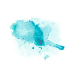 Watercolor blue splash
