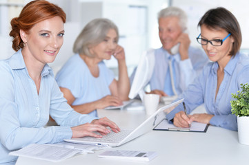 Fototapeta premium working business people In Office 