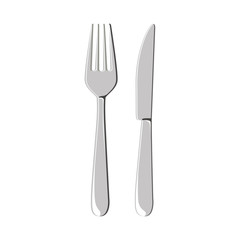 cutlery knife and fork icon image vector illustration design 