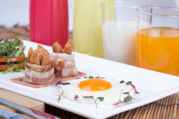 Fototapeta premium breakfast and drink