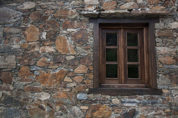 Typical schist homes in Portugal