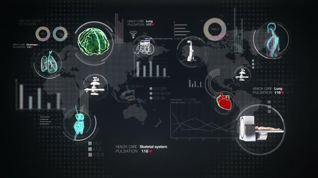 World Medical health care service in the world, Remote diagnosis and treatment, Telemedicine, global network.