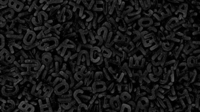 Alphabet black-and-white mix background.

