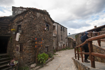 Fototapeta na wymiar Typical schist homes in Portugal