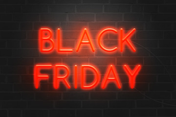 Black Friday Neon Sale Graphic