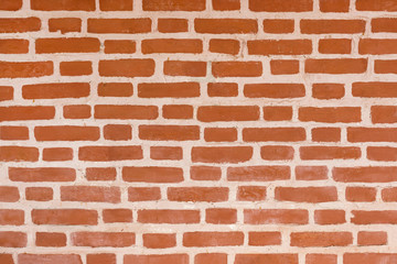 Painted red brick wall, background
