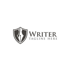 Writer logo design vector