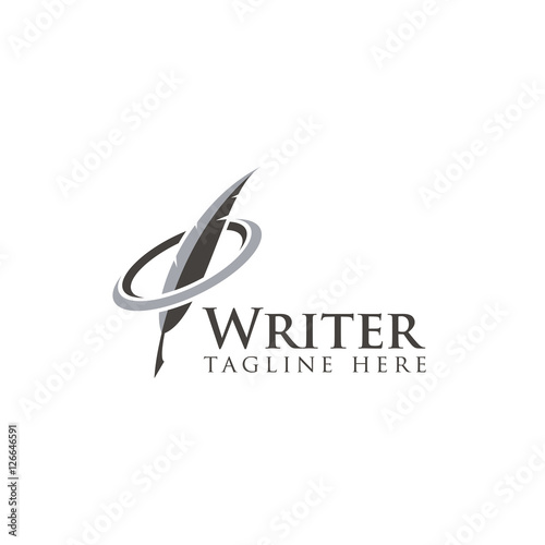 "Writer logo design vector" Stock image and royalty-free vector files on Fotolia.com - Pic 126646591