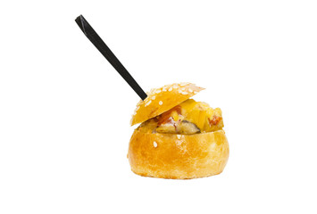 Mini Canape with meat and vegetables